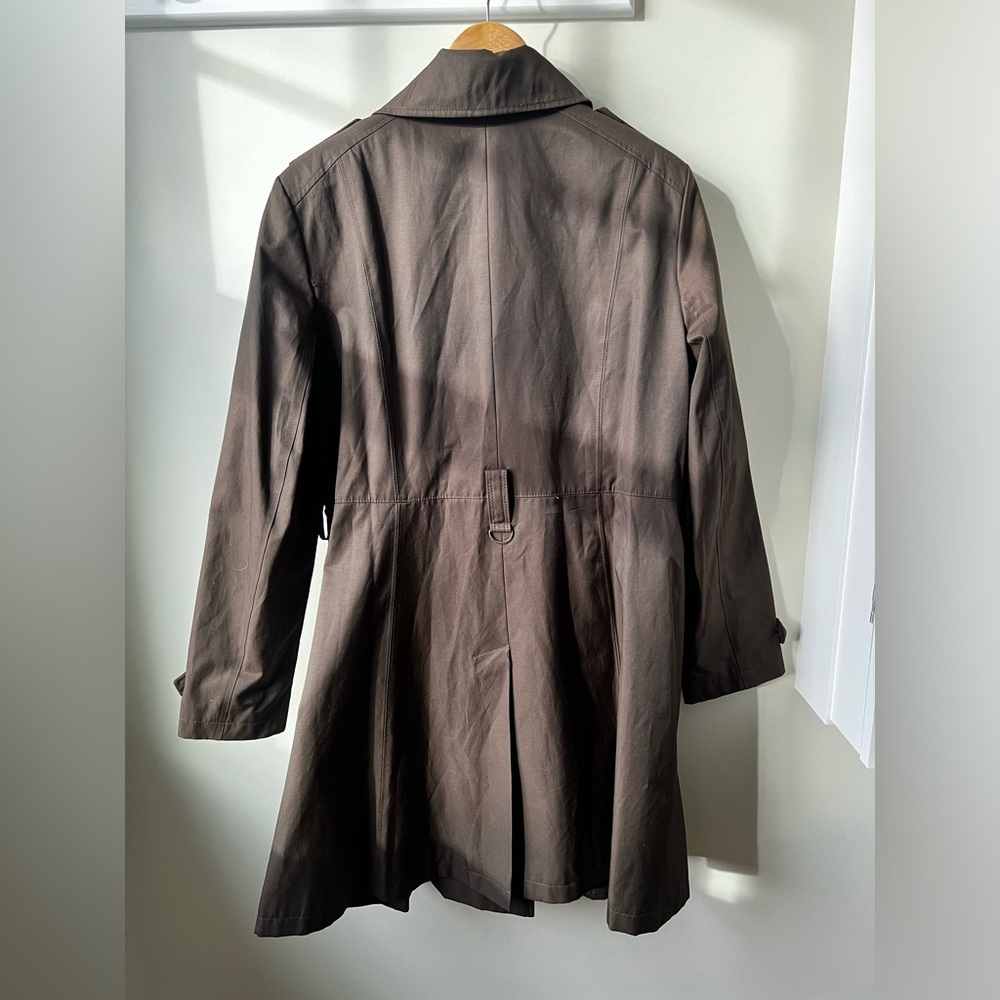 RALPH LAUREN Brown Double-Breasted Trench‎ Coat Water Resistant Classic XL - Picture 5 of 7
